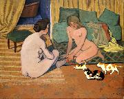 Felix Vallotton Femmes nues aux chats china oil painting artist